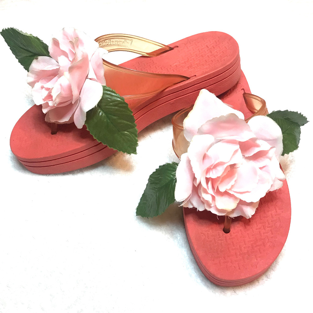 Donnabella platform French Made Flip Flops